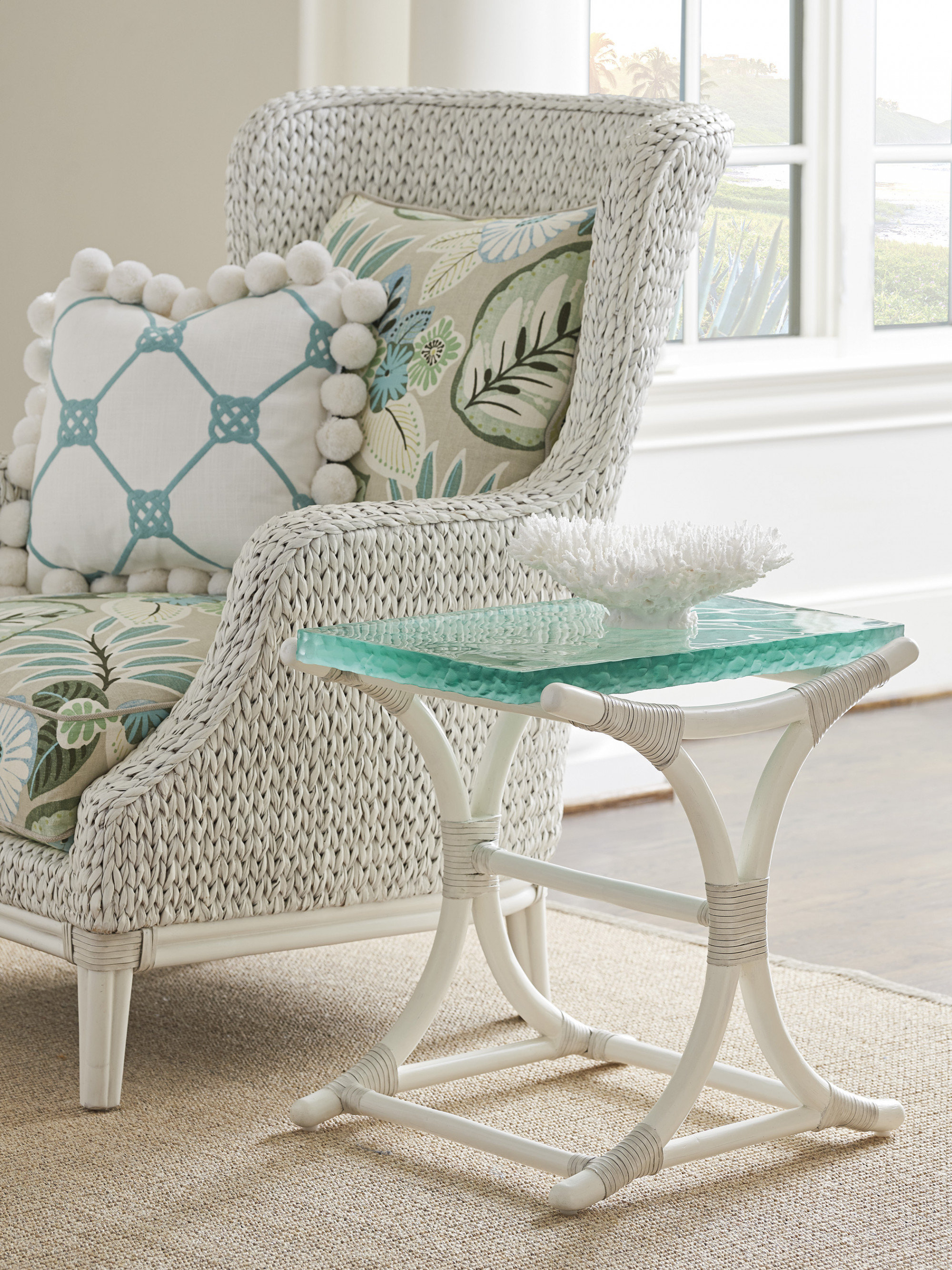 Dania beach end table with storage discount